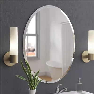 Oval skrå baderomsspeil